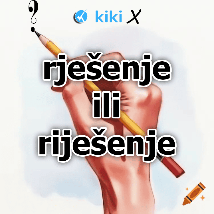 Rješenje ili riješenje